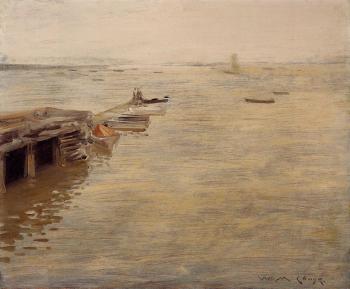 威廉 梅裡特 查斯 Seashore aka A Grey Day 威廉 梅裡特 查斯 Seashore aka A Grey Day